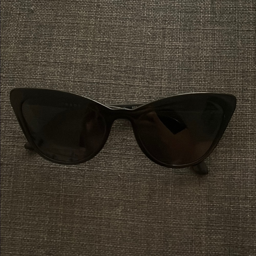 Prada Black Cat-Eye Sunglasses PR01VS
